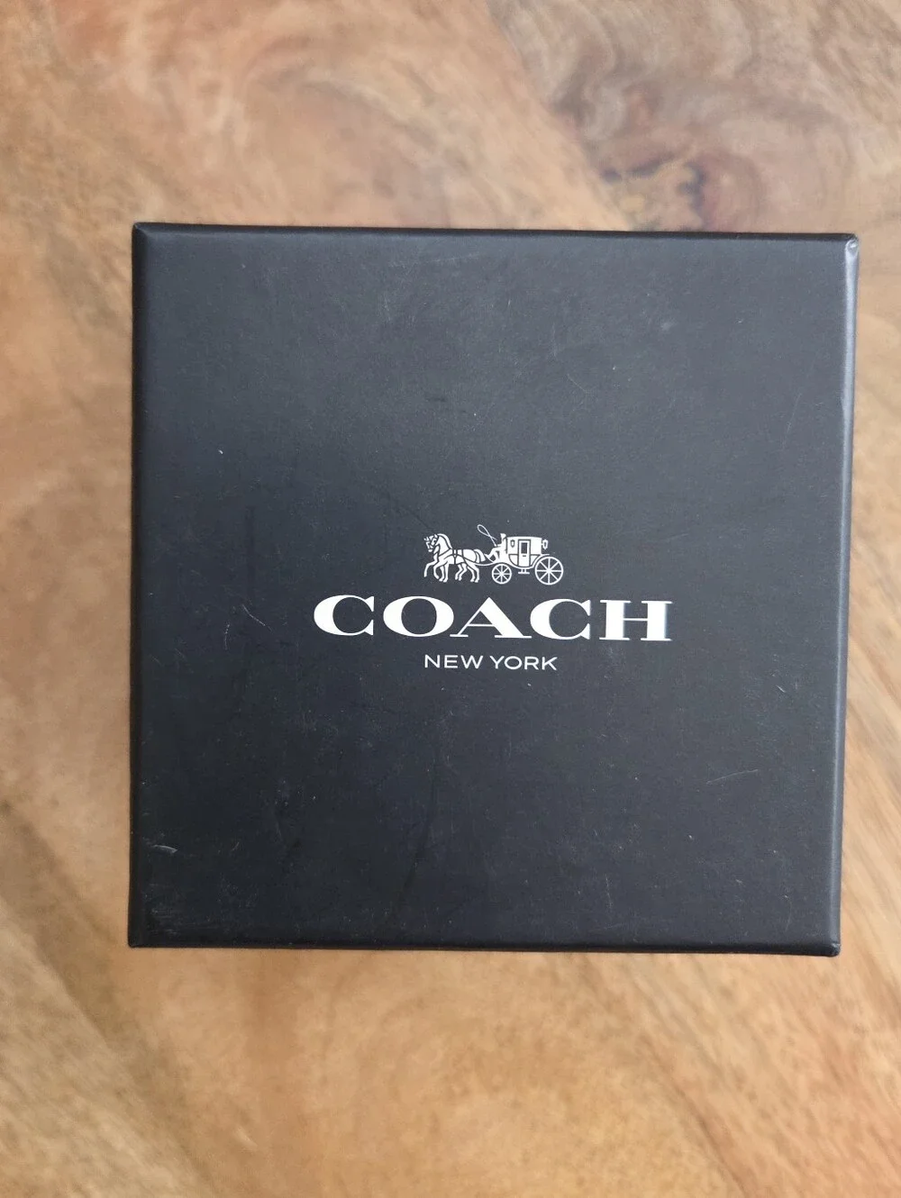 COACH White Leather Watch with Crystal Bezel